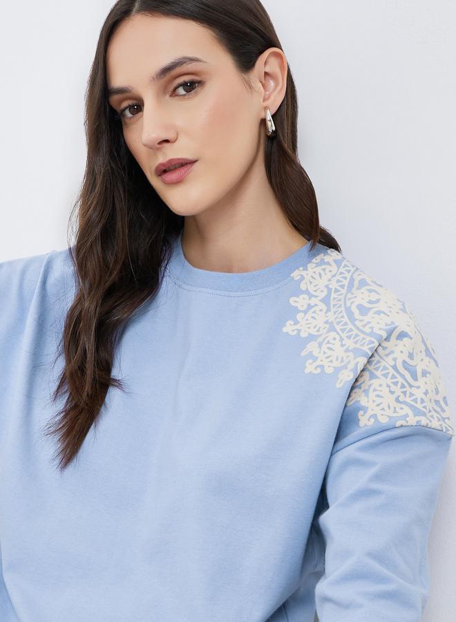 ستايلي تيشيرت فلوك بقصة واسعة - Image 3